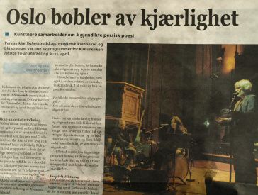Det handlet om persisk poesi i Kulturkirken Jacob (utsnitt Utrop)

