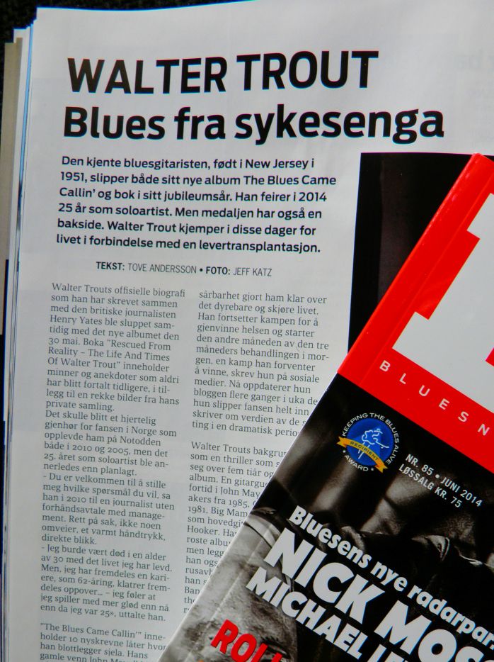 Walter Trout med CD og bok