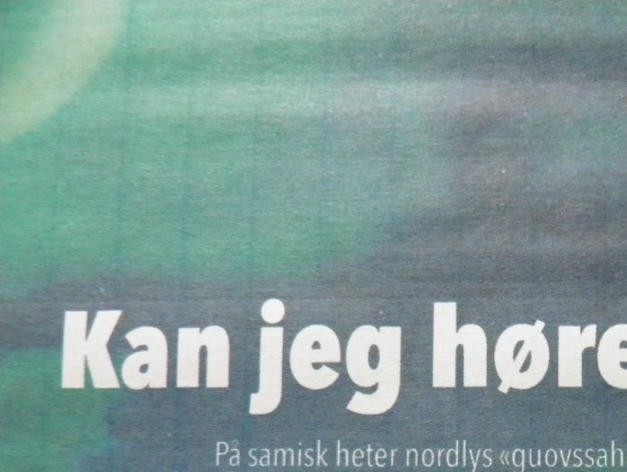 Les om lyden av nordlyset