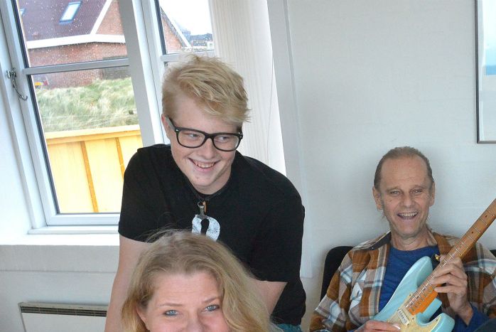 Organdonasjon.no med  Walter Trout og familie, fotografert av Ole Iversen